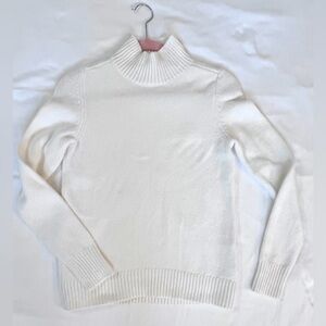 White House Black Market Cream Turtleneck Sweater